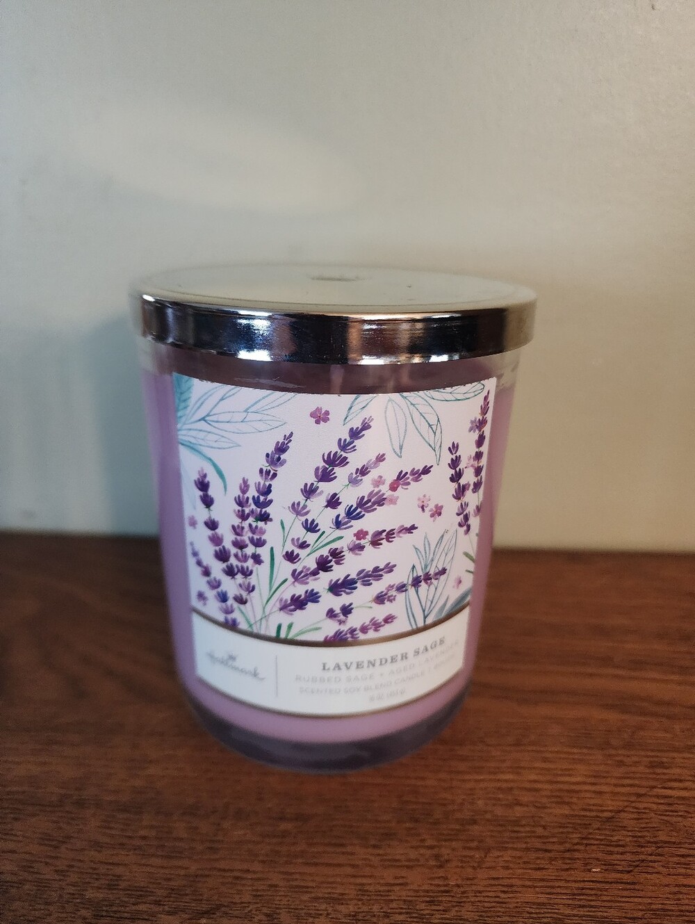 Hallmark Lavender Sage 3 Wick Candle
